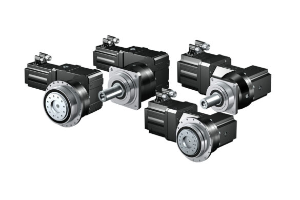 Right-angle planetary servo geared motors