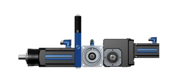 Figure 2 : STOBER a fourni entre autres des motoréducteurs planétaires et des motoréducteurs à couple conique Lean efficaces ainsi que le moteur Lean. À cela s'ajoute le servo-variateur compact SI6.