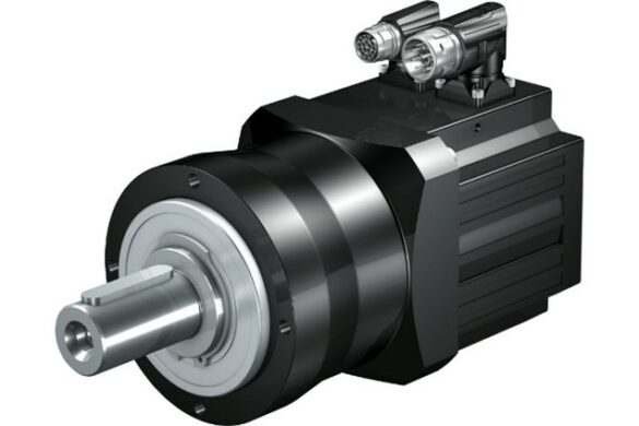 The compact servo planetary gear motor of the PEEZ series. It is not only highly energy-efficient but also runs very smoothly thanks to its typical high-quality helical gearing.