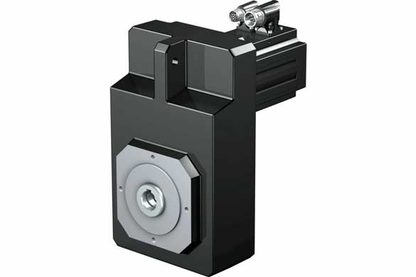 Offset helical servo geared motors