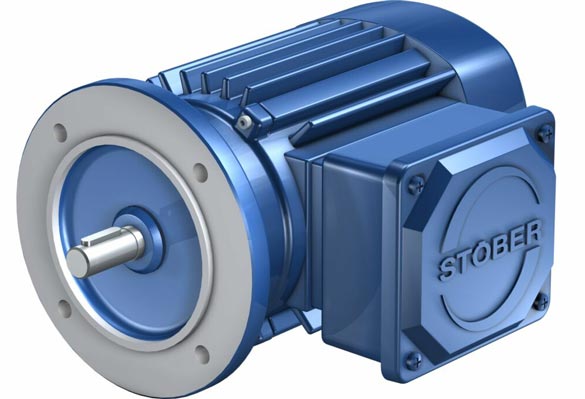 Asynchronmotor IE3-zertifiziert im Direktanbau: STÖBEr Asynchronmotoren für die Industrie