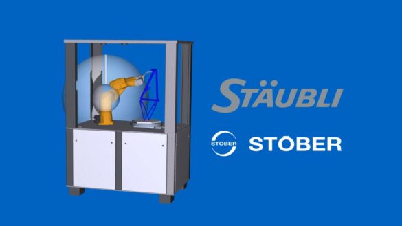 Stäubli expands operating range of robots with STOBER axes