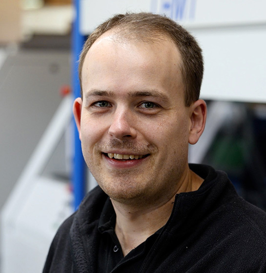 Fabian Pfrommer: "For the machines, the focus is on dynamics, speed and precision."